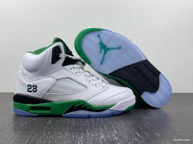 Air Jordan DD9336-103 Green WMNS 5 Lucky 1001